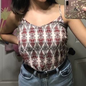 pattered tank top